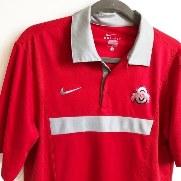 Nike Dri Fit Ohio State Buckeyes red polo shirt - Picture 2 of 8